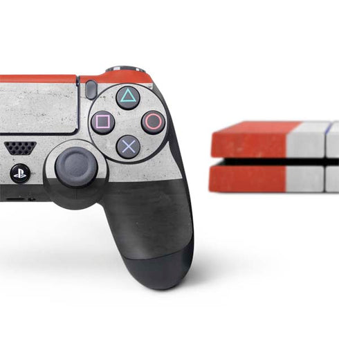 Yemen Flag Distressed PS4 Console and Controller Bundle Skin